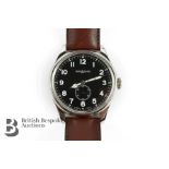 Gentleman's Stainless Steel Mont Blanc 1858 Minerva Wrist Watch