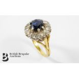 18ct Gold Sapphire and Diamond Ring