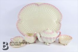 Irish Belleek Porcelain Bachelor Tea Set