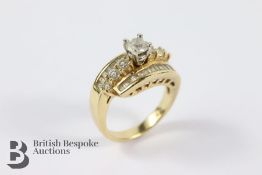 14ct Yellow Gold Diamond Ring