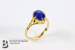 18ct Yellow Gold Star Sapphire Ring