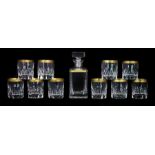 Johann Oertel and Co Whisky Tumblers and Decanter