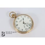 J.W Benson 9ct Gold Pocket Watch