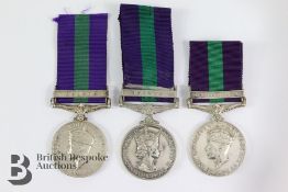 Three General Service Medals and RASC