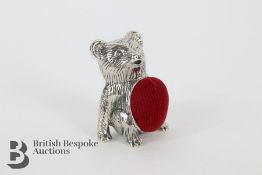 Silver Bear Pin Cushion