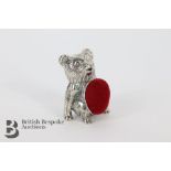 Silver Bear Pin Cushion