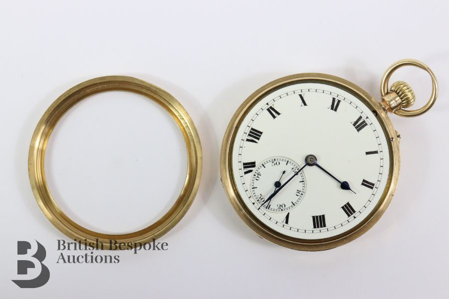 9ct Gold Open Faced Pocket Watch - Image 5 of 8
