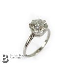 Vintage Platinum, Diamond Solitaire Ring