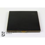 Art Deco Silver Gilt and Black Enamel Card Case