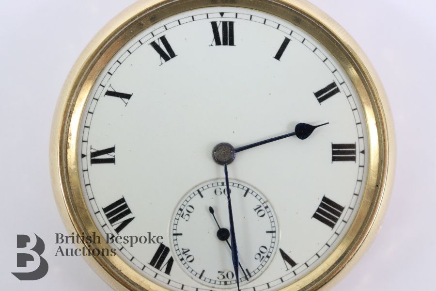 9ct Gold Open Faced Pocket Watch - Image 3 of 8