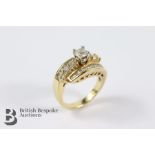 14ct Yellow Gold Diamond Ring