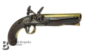 Higham of Warrington Flintlock Pistol