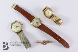 Three Gentleman's Wrist Watches