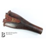 A leather cavalry pistol holster.