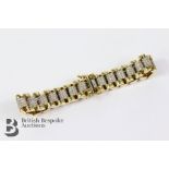 9ct and Cubic-Zircon Style Bracelet