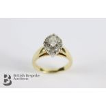 14ct Yellow Gold Diamond Ring