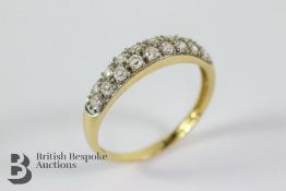 18ct Yellow Gold and Cubic Zircon Ring