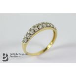 18ct Yellow Gold and Cubic Zircon Ring