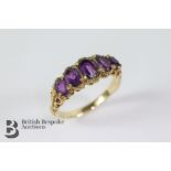 9ct Gold Amethyst Ring