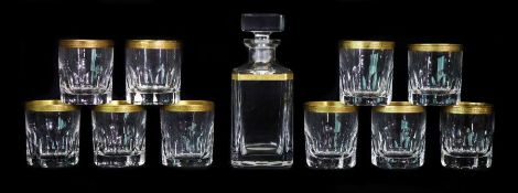 Johann Oertel and Co Whisky Tumblers and Decanter