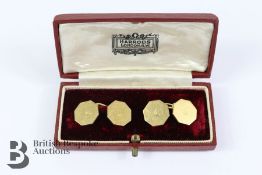 Pair of 18k Octagonal Cufflink's