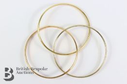 18ct Tri-Gold Bangle