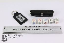 Rolls Royce Sill Plate, Dice and Keyring