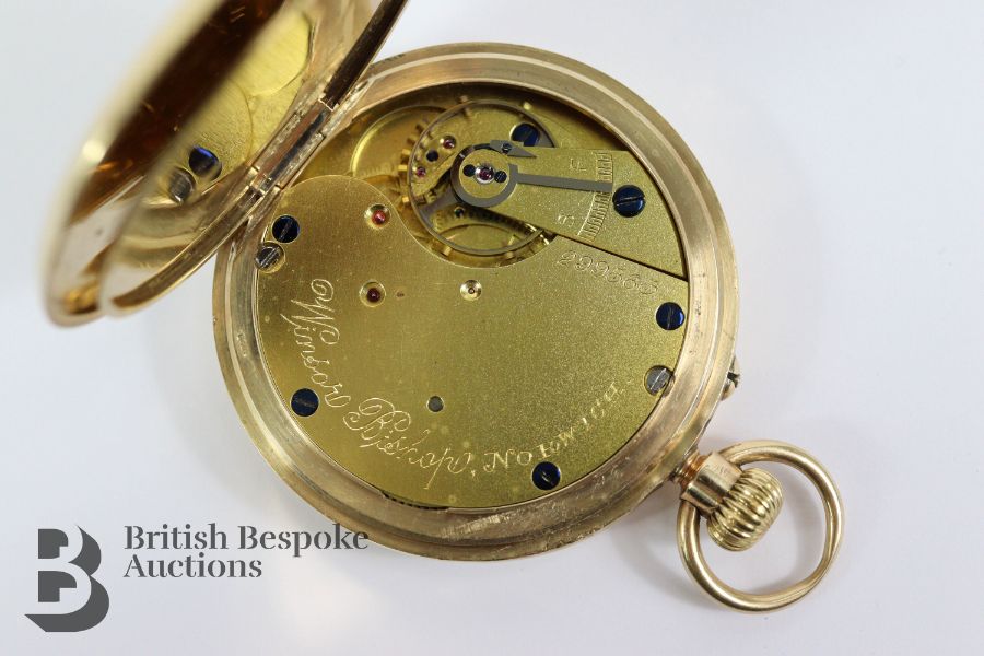 9ct Gold Open Faced Pocket Watch - Image 7 of 8