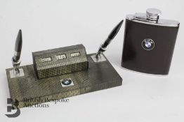 BMW Showroom Desk Calendar Pen Holder and Drinks Flask