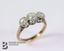 18ct and Platinum Three-Stone Diamond Ring