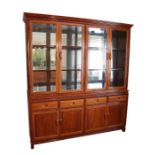 Substantial Chinese Rosewood Display Cabinet