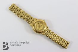 Ladies 18ct Gold Coin Watch