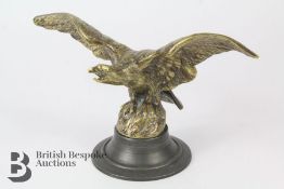 Brass Winged Eagle Accessory Motor Mascot