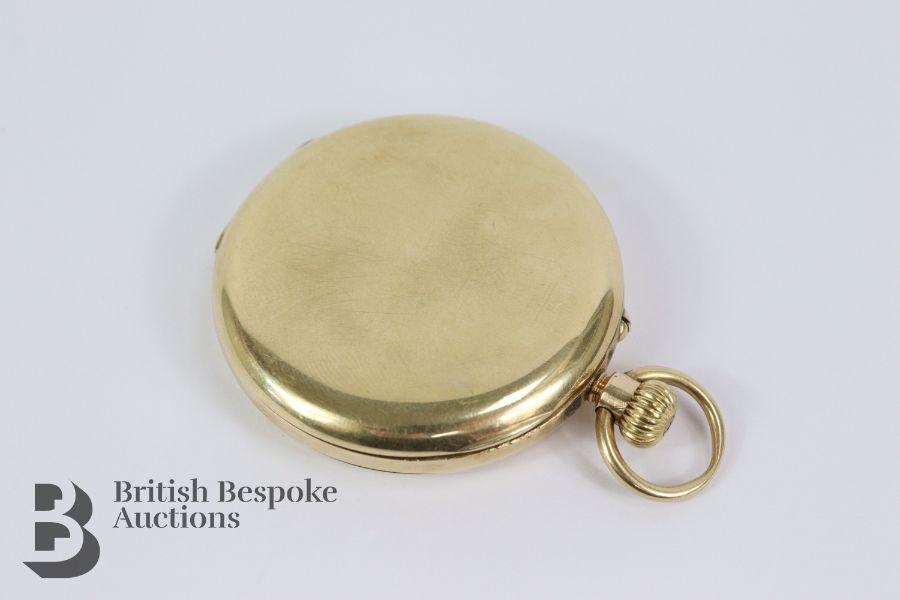 9ct Gold Open Faced Pocket Watch - Image 4 of 8