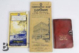 1920s AA Maps of London and Scotland