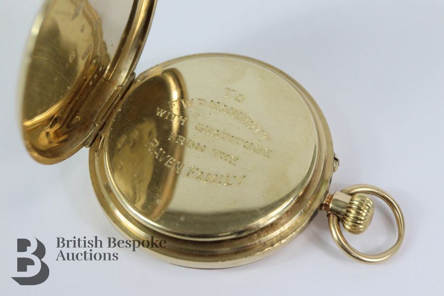 9ct Gold Open Faced Pocket Watch - Image 6 of 8