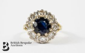 18ct Gold Sapphire and Diamond Ring