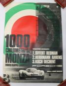 Eight Original Vintage Porsche Dealers Posters