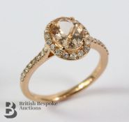 9ct Rose Gold Diamond Cluster Ring