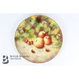 Royal Worcester B.Orb Cabinet Plate