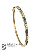 Graff 18ct Diamond and Sapphire Bangle