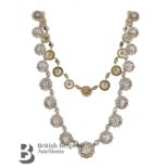 Victorian Diamond Collet Necklace