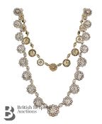 Victorian Diamond Collet Necklace