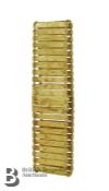 Georg Grunwald 14/15ct Gold Bar Link Bracelet