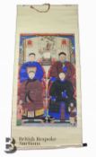 19th Century Chinese Ancestral Scroll Painting