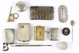 Collection of Silver Card and Vesta Cases