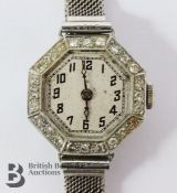 Lady's Vintage 18ct White Gold Cocktail Watch