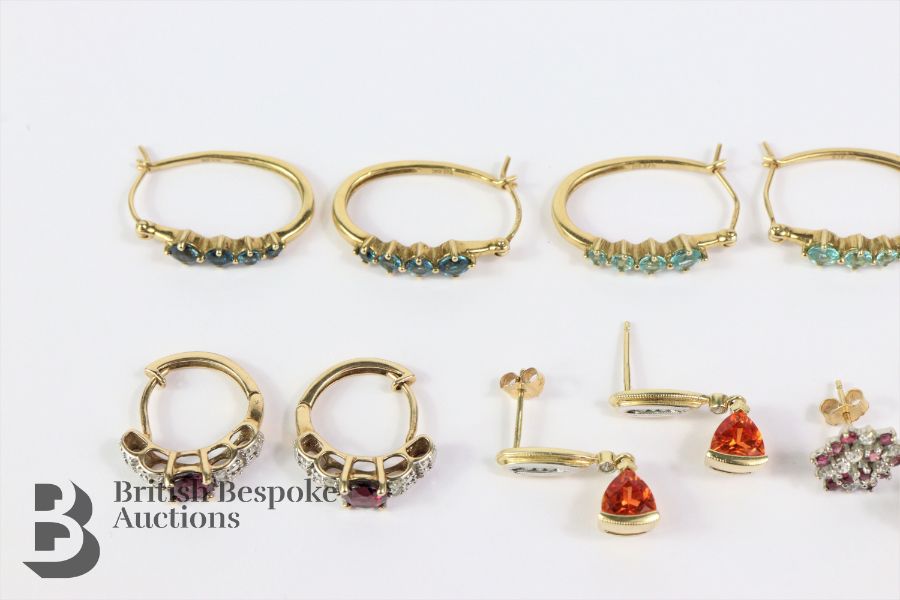 Six Pairs of Semi-Precious Stone Earrings - Image 2 of 3