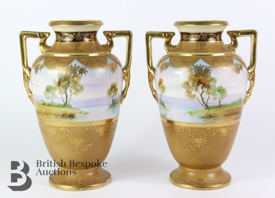 Pair of 20th Century Noritake Vases - Image 2 of 5