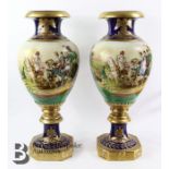 Pair of Sevres-Style Vases
